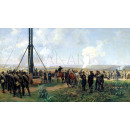 РЕПРОДУКЦИИ НА КАРТИНИ Артилерийски бой при Плевен. Обсадна оръдeйна батарея на Великокняжевската планина (1880)